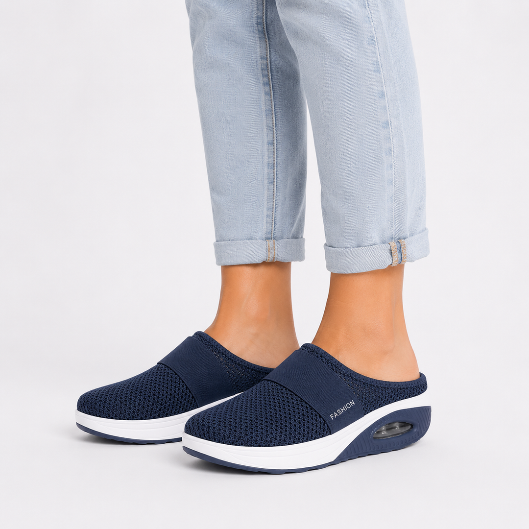 Ortopædiske slip-on-sandaler til damer – bekvemme, åndbare sandaler til gåture