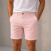 Taljerede sommershorts til herrer – let polyester-twill, afslappet pasform