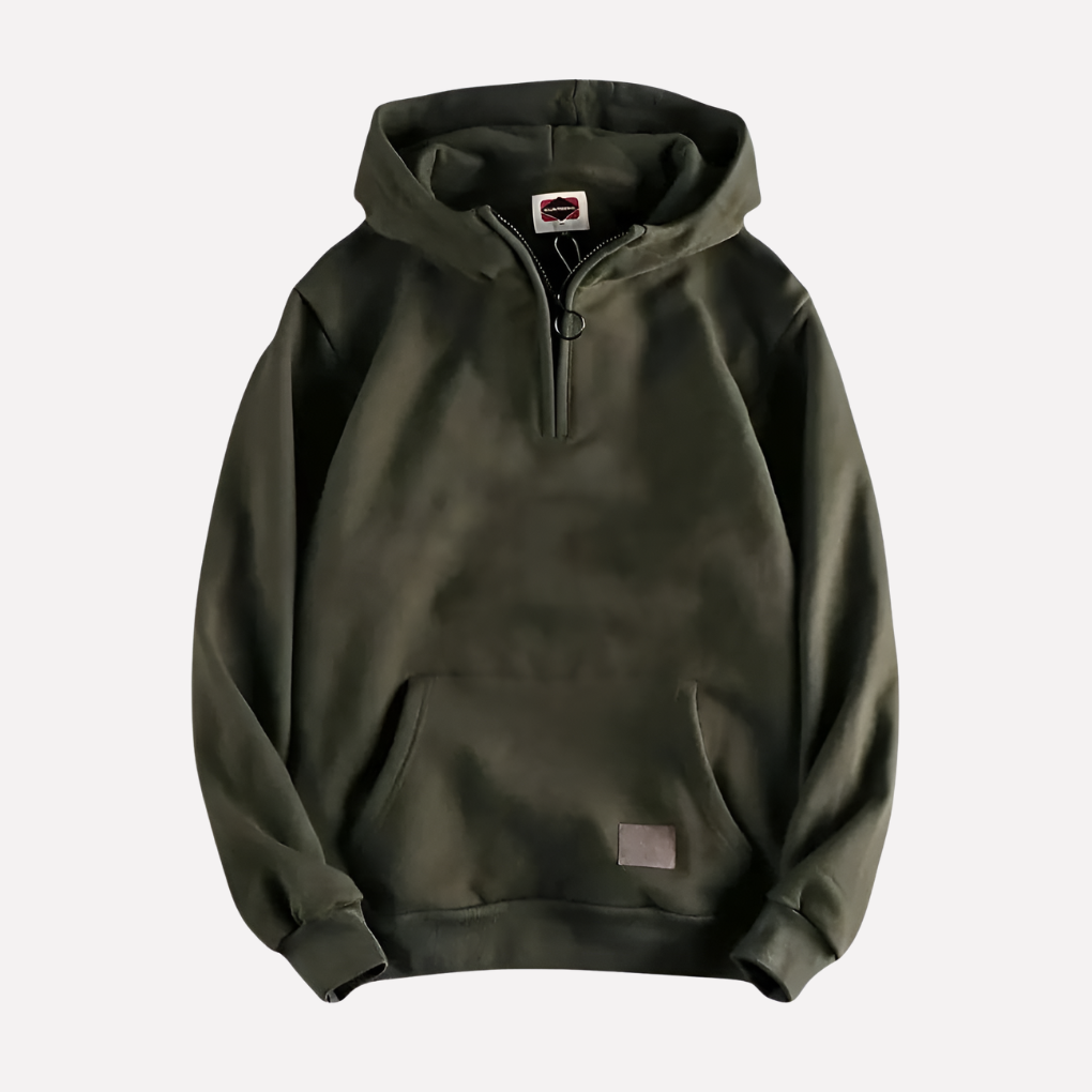 Herre Halv-Zip Hoodie