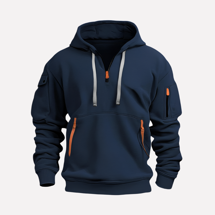 Herre Hoodie med Justerbar Hætte