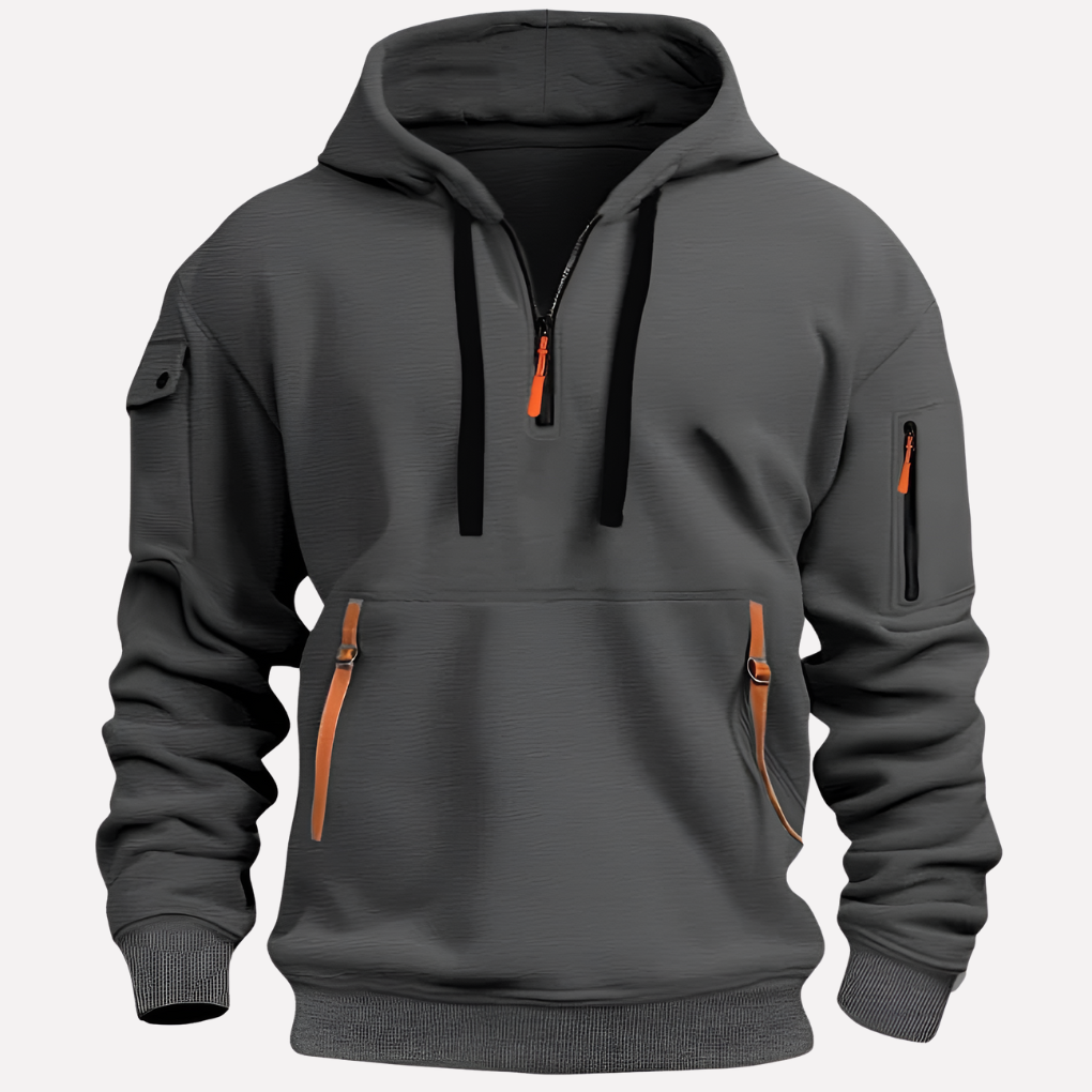 Herre Hoodie med Justerbar Hætte