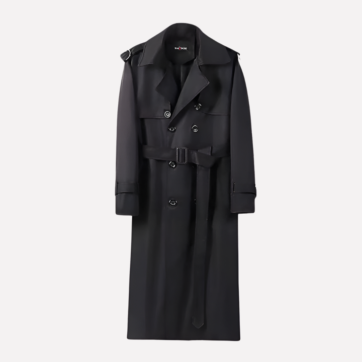 Herre Over Knæet Bælte Trench Coat