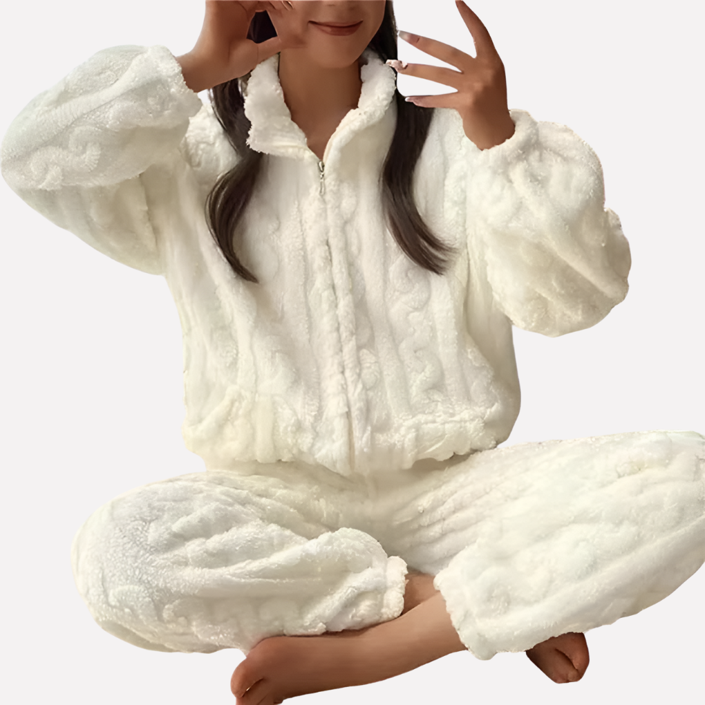 Kvinders Fleece Pyjamas Sæt