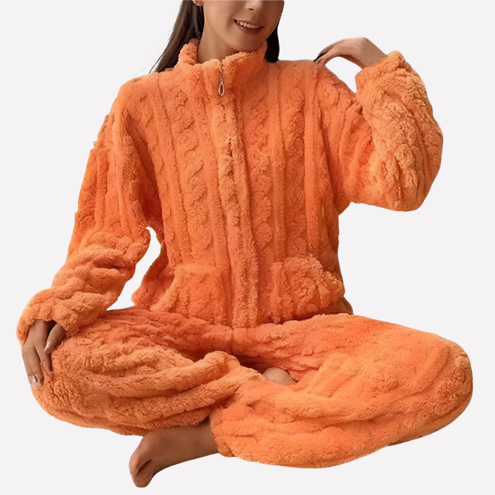 Kvinders Fleece Pyjamas Sæt