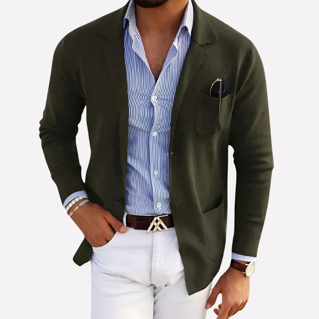 Herre Strikket Blazer