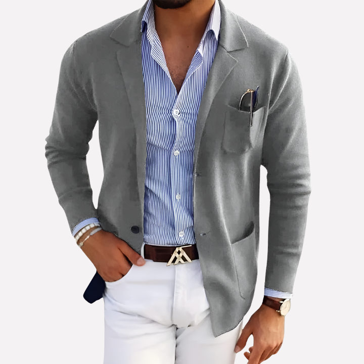 Herre Strikket Blazer