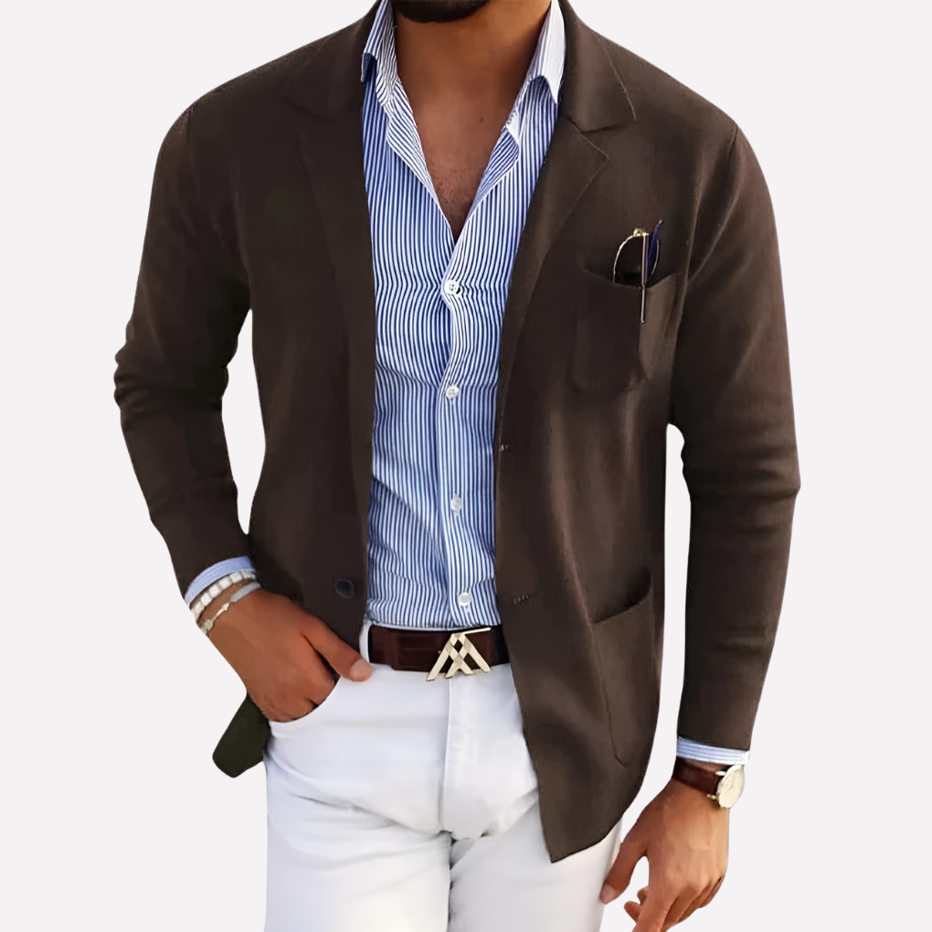 Herre Strikket Blazer