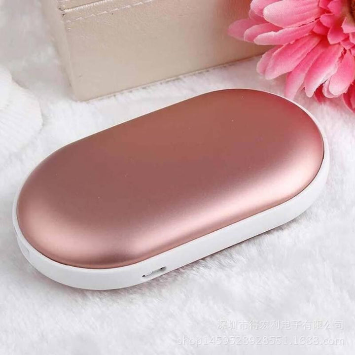Genopladelig håndvarmer og powerbank, hurtig varme med USB-C-opladning
