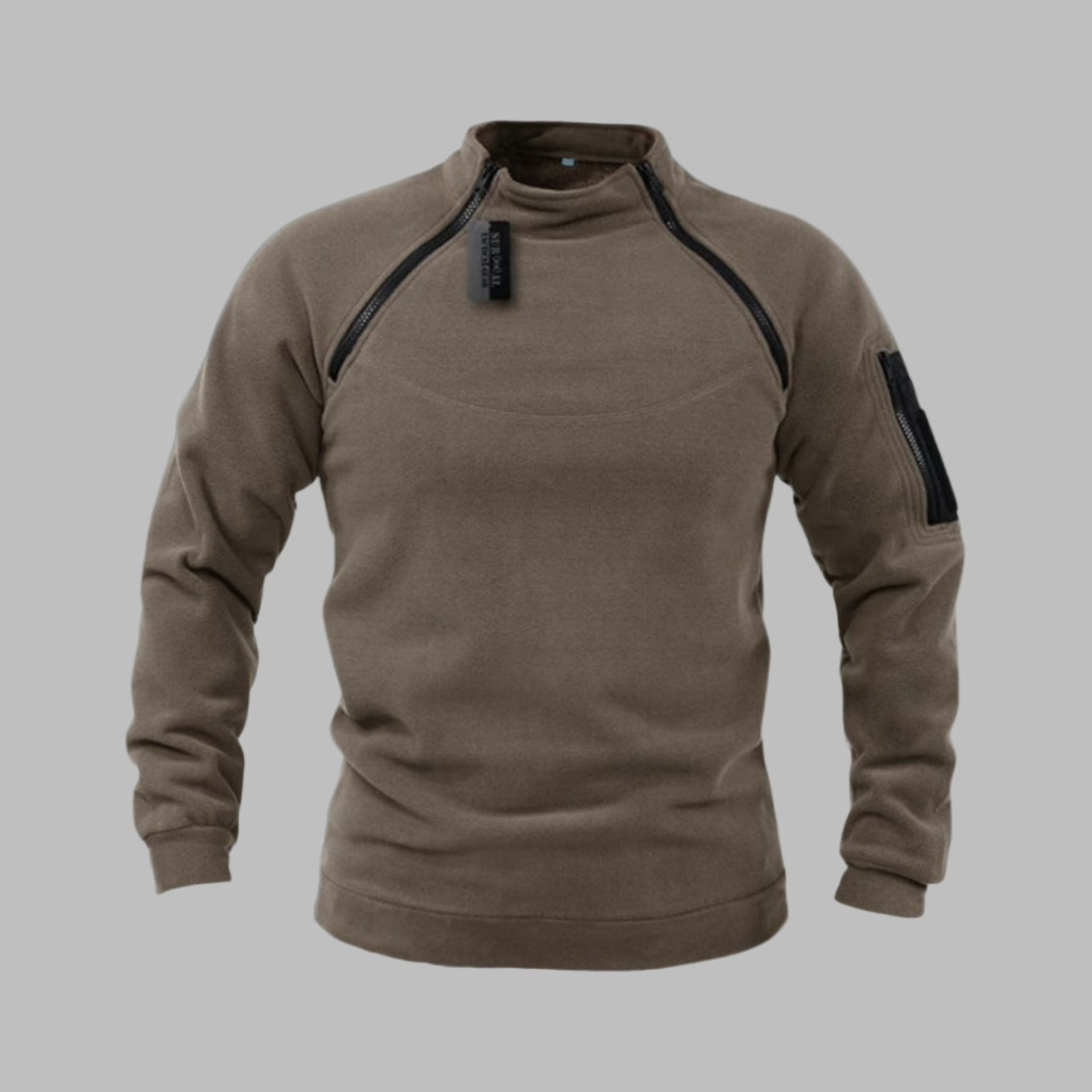 Vindtæt og fleece-sweater til mænd