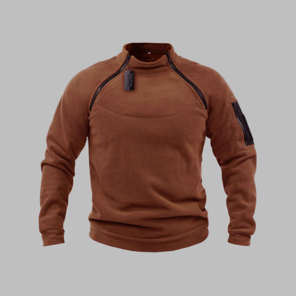 Vindtæt og fleece-sweater til mænd