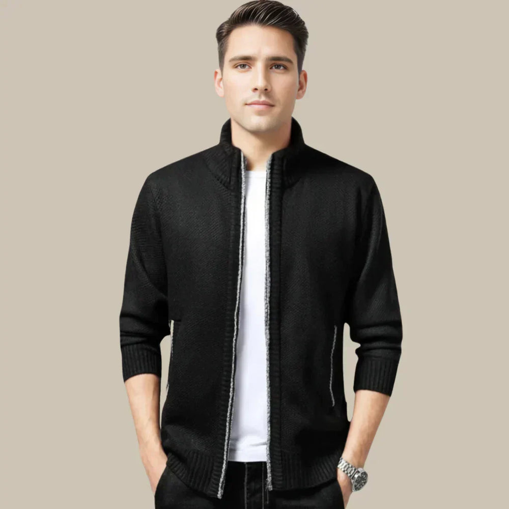 Casual cardigan med lynlås - Blake