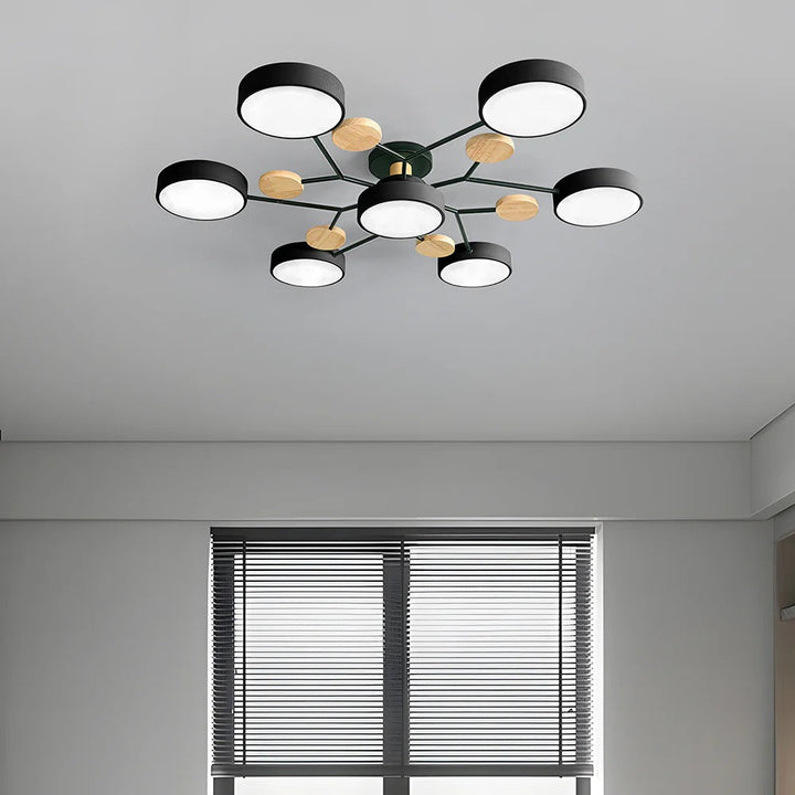 Loftlampe til flush-montering, moderne LED-belysning til rummet