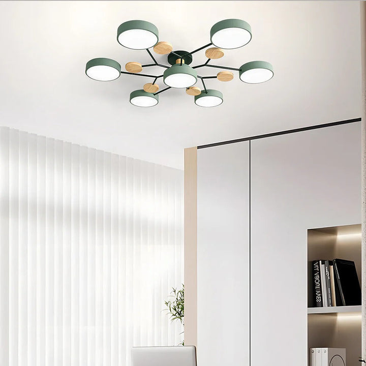 Loftlampe til flush-montering, moderne LED-belysning til rummet