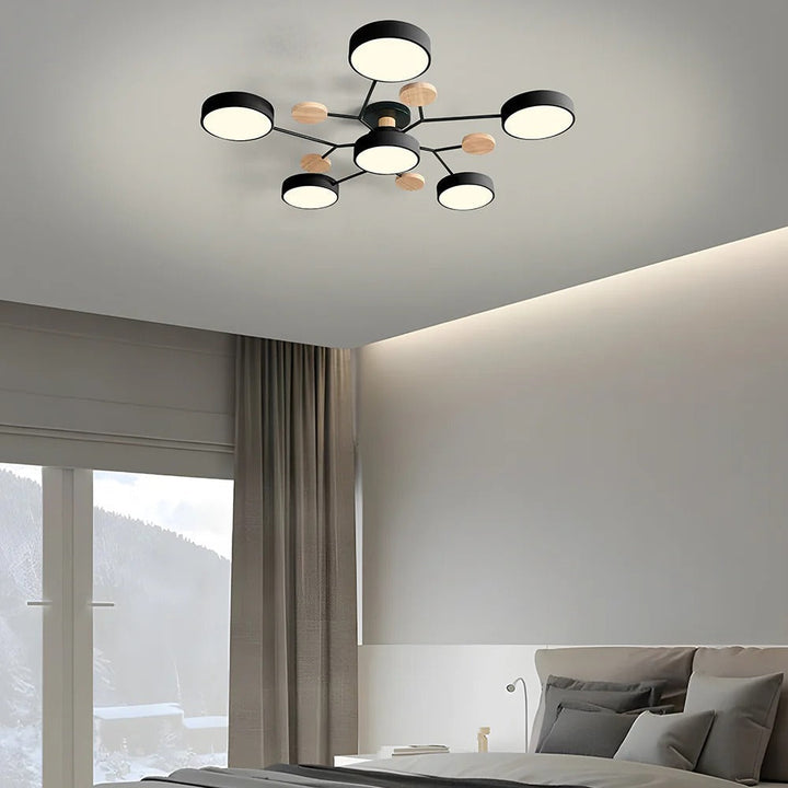Loftlampe til flush-montering, moderne LED-belysning til rummet