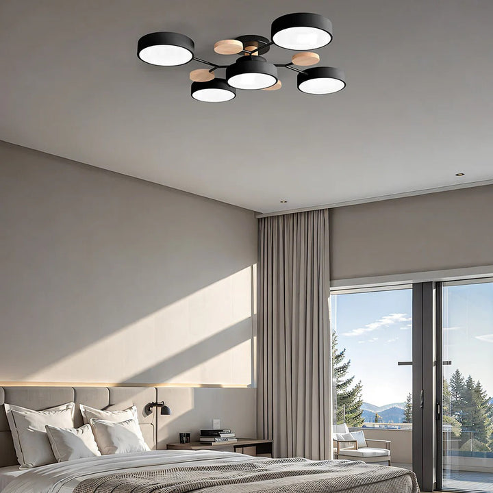 Loftlampe til flush-montering, moderne LED-belysning til rummet