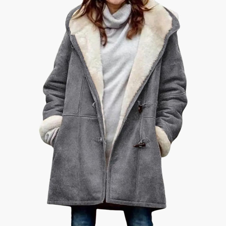 Kvinders Hættefrakke – Toggle Front Stil