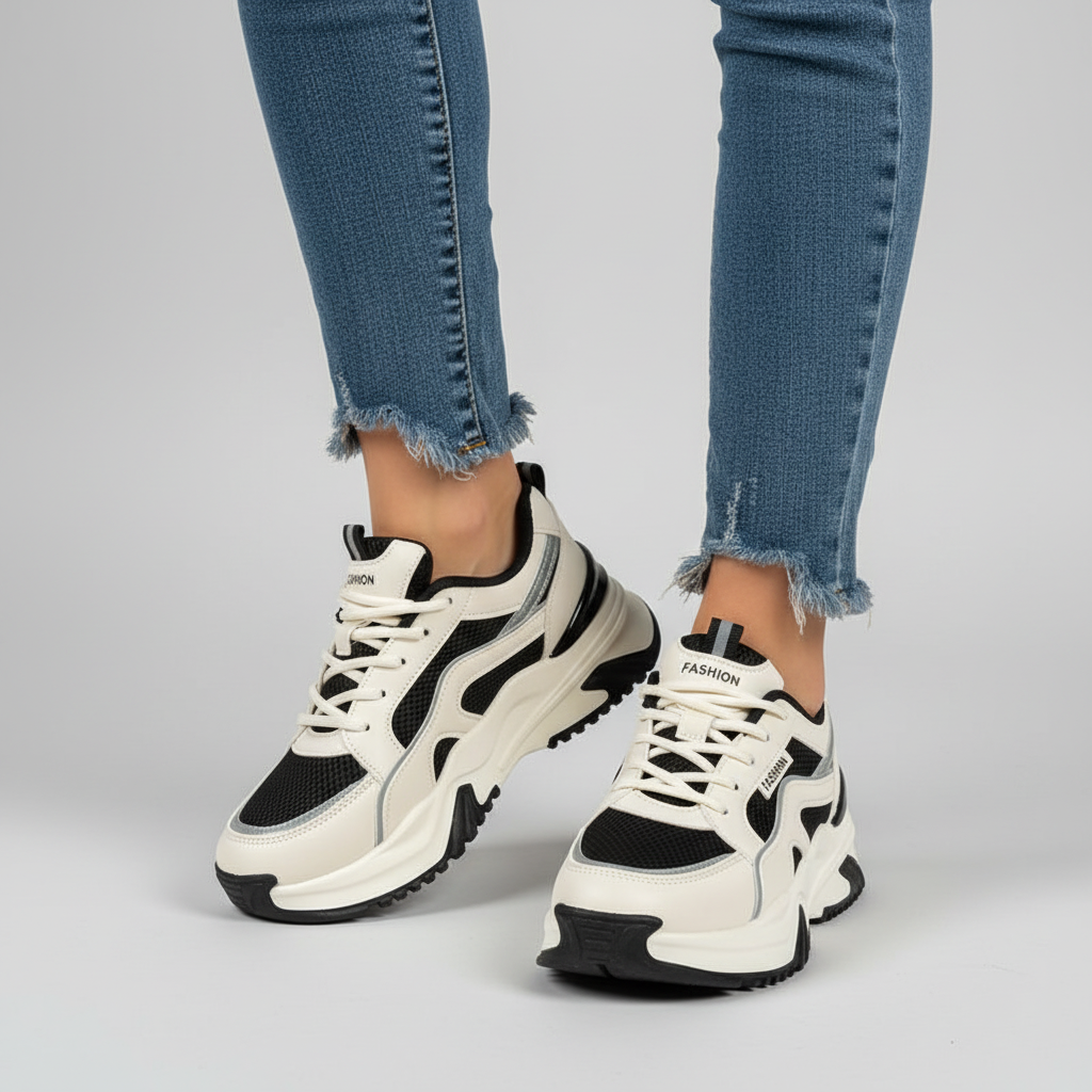Sneakers til kvinder med høj sål – Cynthia