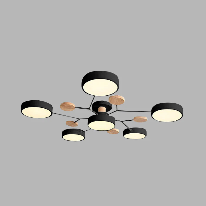 Loftlampe til flush-montering, moderne LED-belysning til rummet