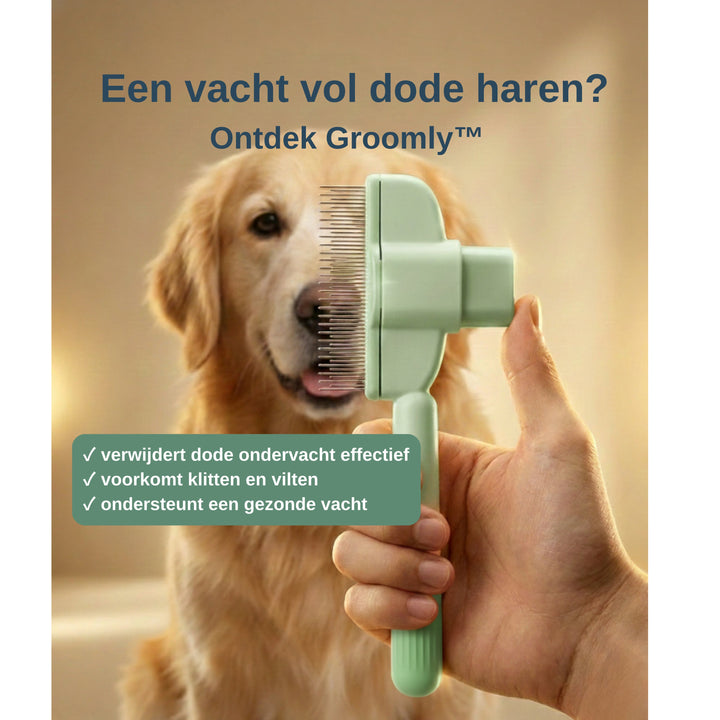Selvrensende plejekam til hunde og katte