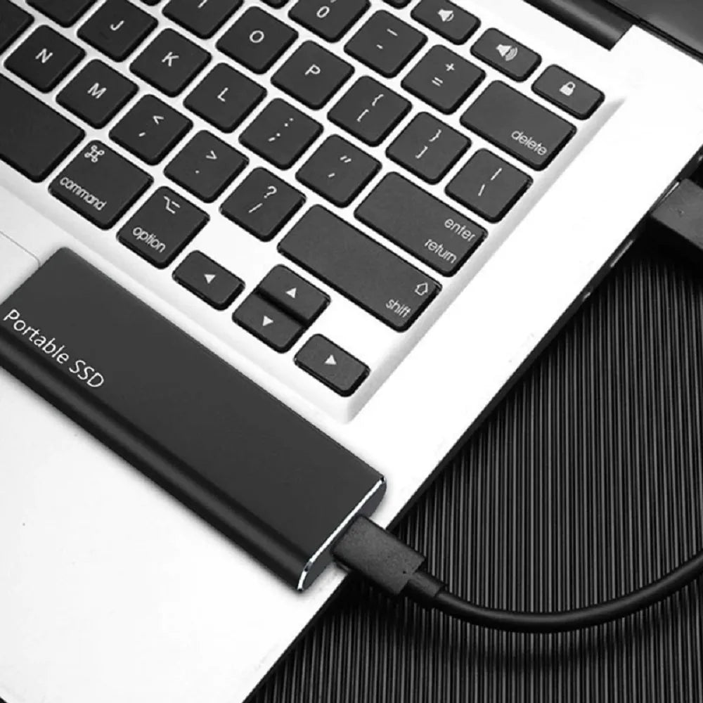 4 TB bærbar ekstern harddisk med USB-C til datalagring