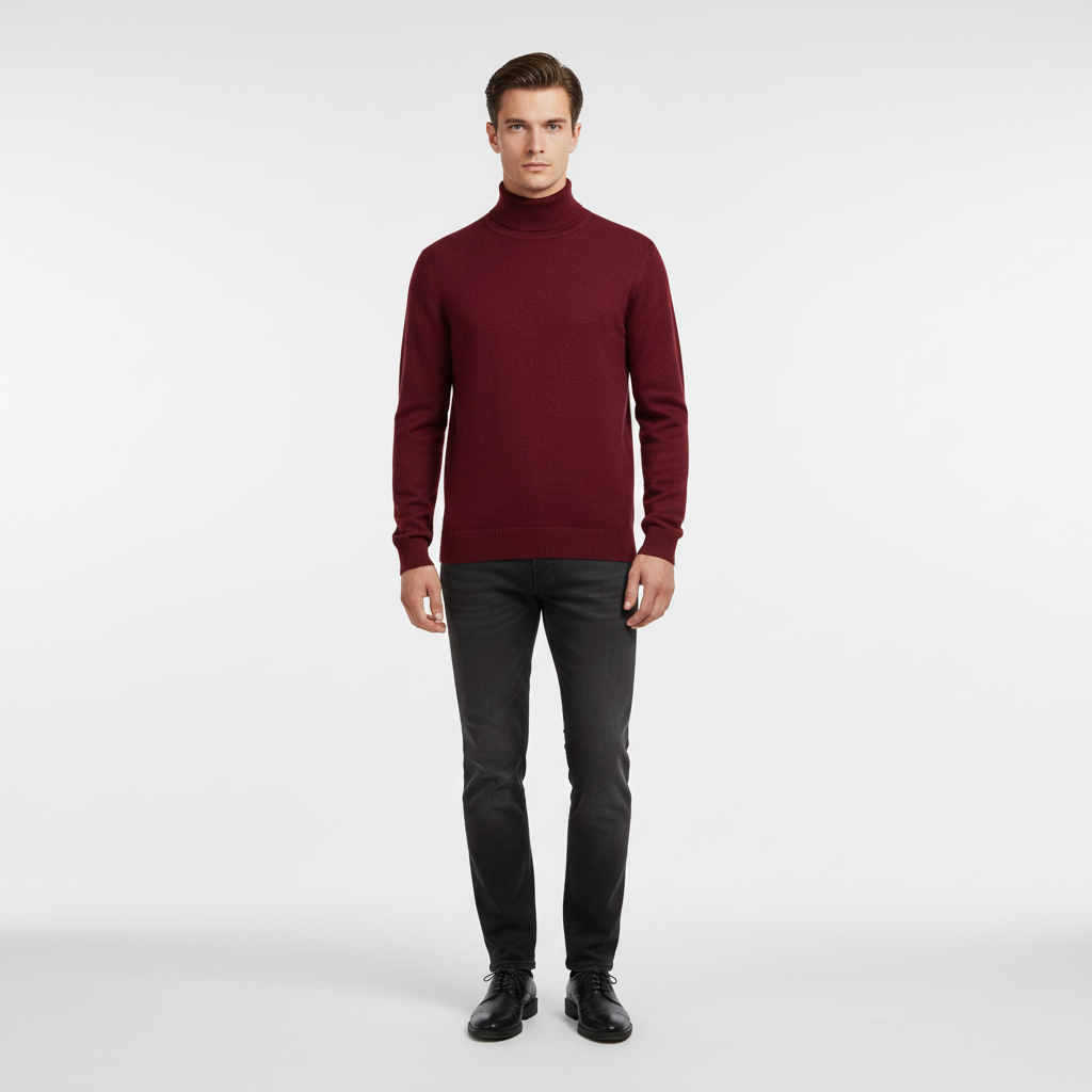 Elegant rullekravesweater – Harald