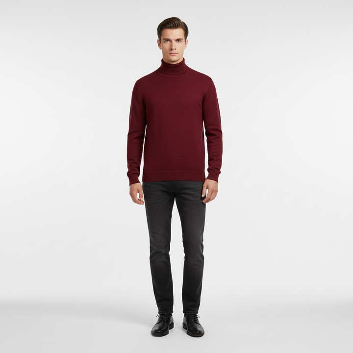 Elegant rullekravesweater – Harald