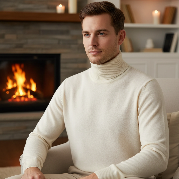 Elegant rullekravesweater – Harald