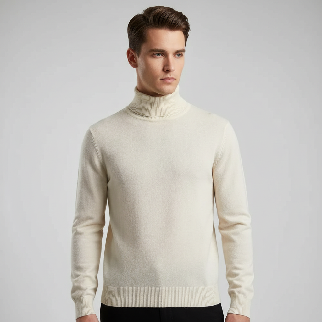 Elegant rullekravesweater – Harald