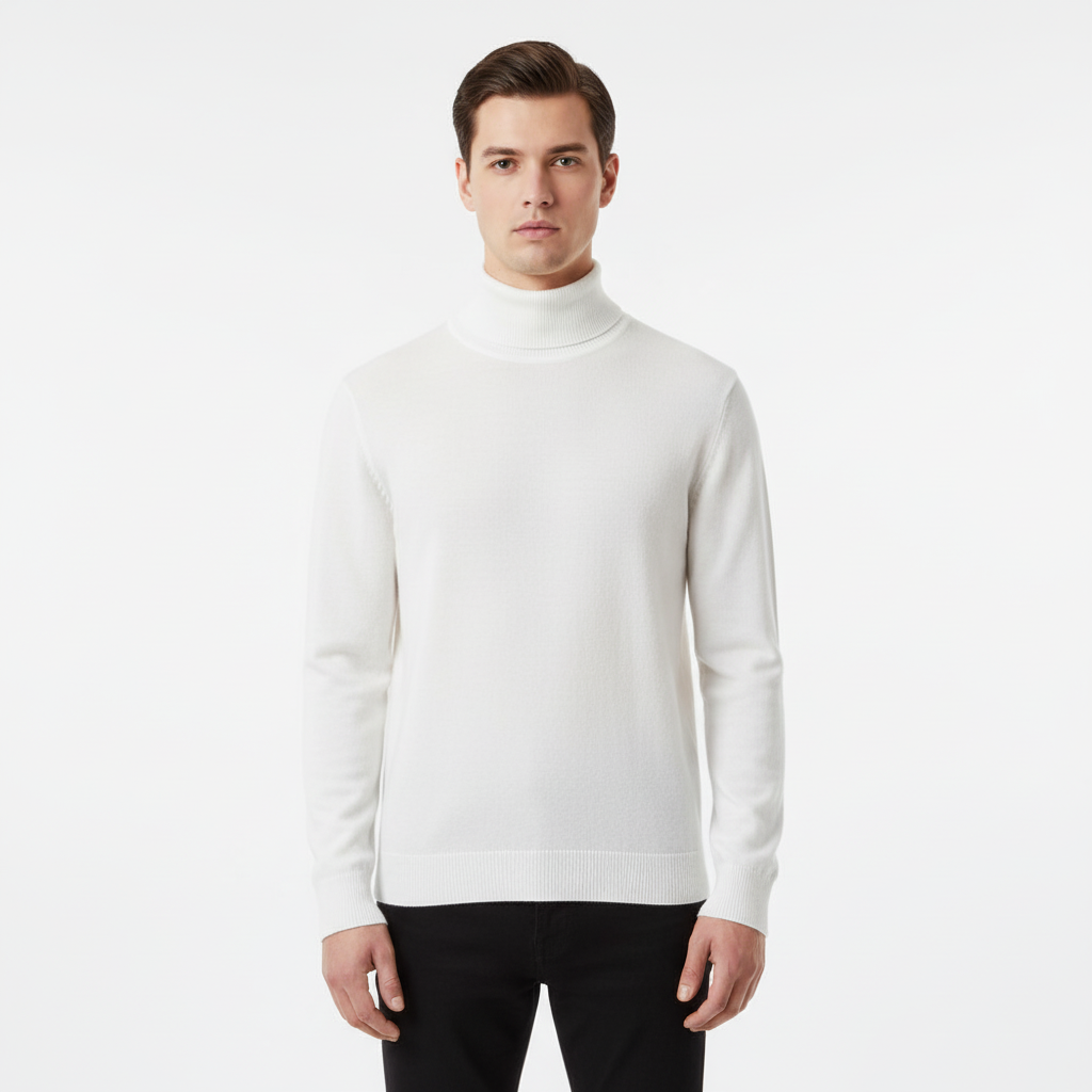 Elegant rullekravesweater – Harald