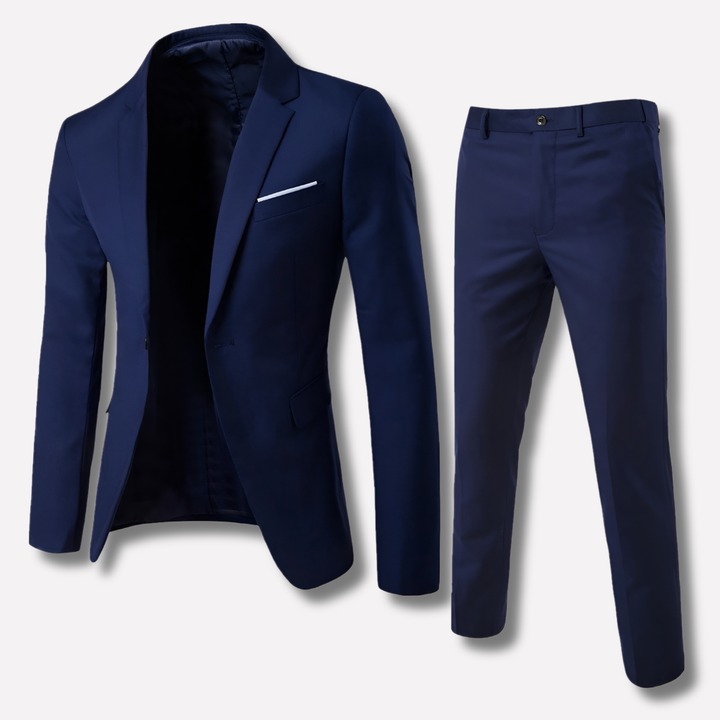 Elegant herrejakkesæt med blazer og bukser