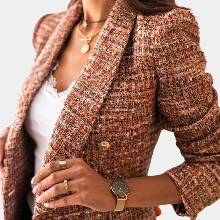 Stilfulde Kvinder Blazer med Klassiske tern