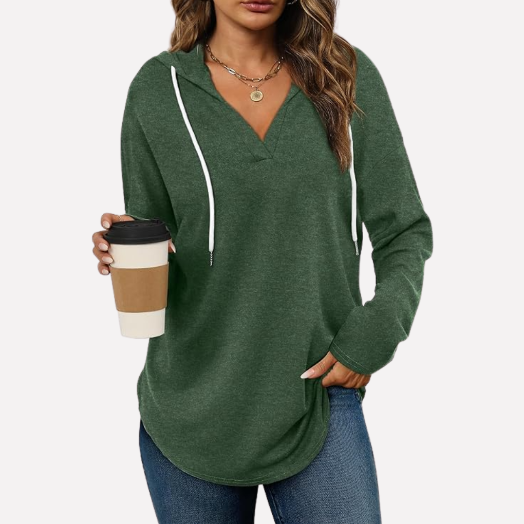 Kvinders Langærmet Crewneck Sweatshirt