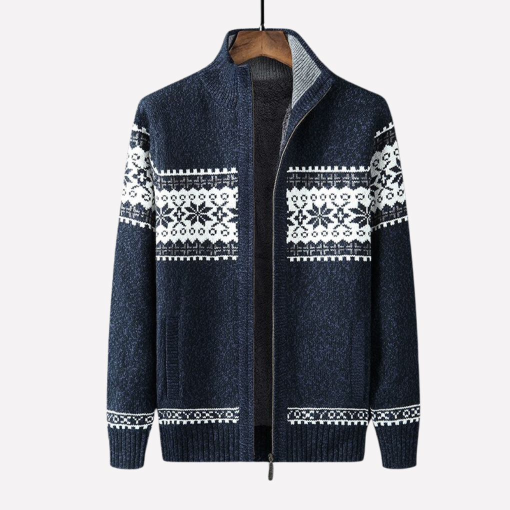 Mænds Strikket Vinter Cardigan