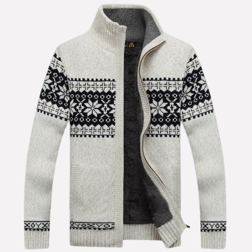 Mænds Strikket Vinter Cardigan