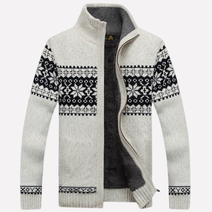 Mænds Strikket Vinter Cardigan