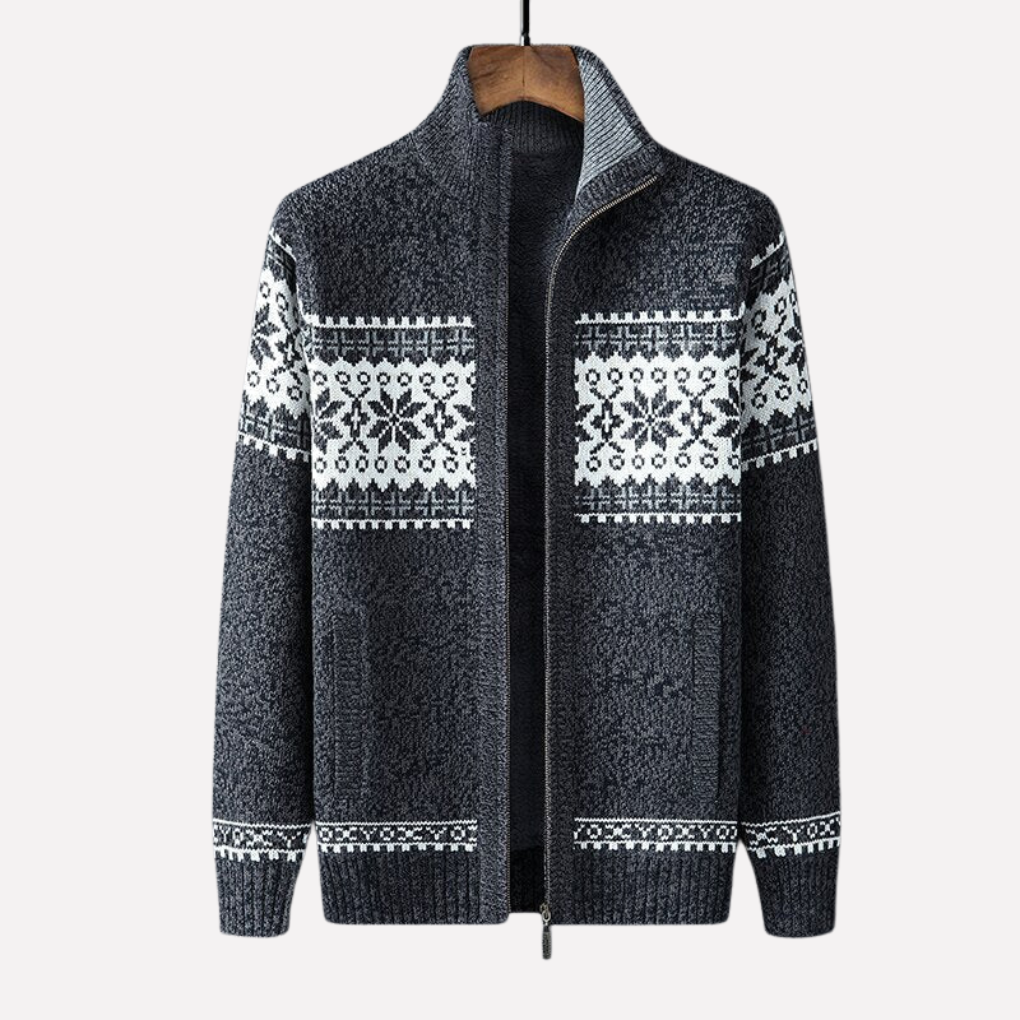 Mænds Strikket Vinter Cardigan