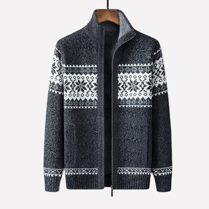 Mænds Strikket Vinter Cardigan