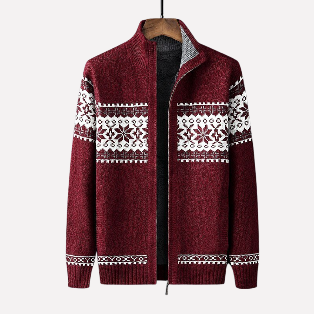 Mænds Strikket Vinter Cardigan