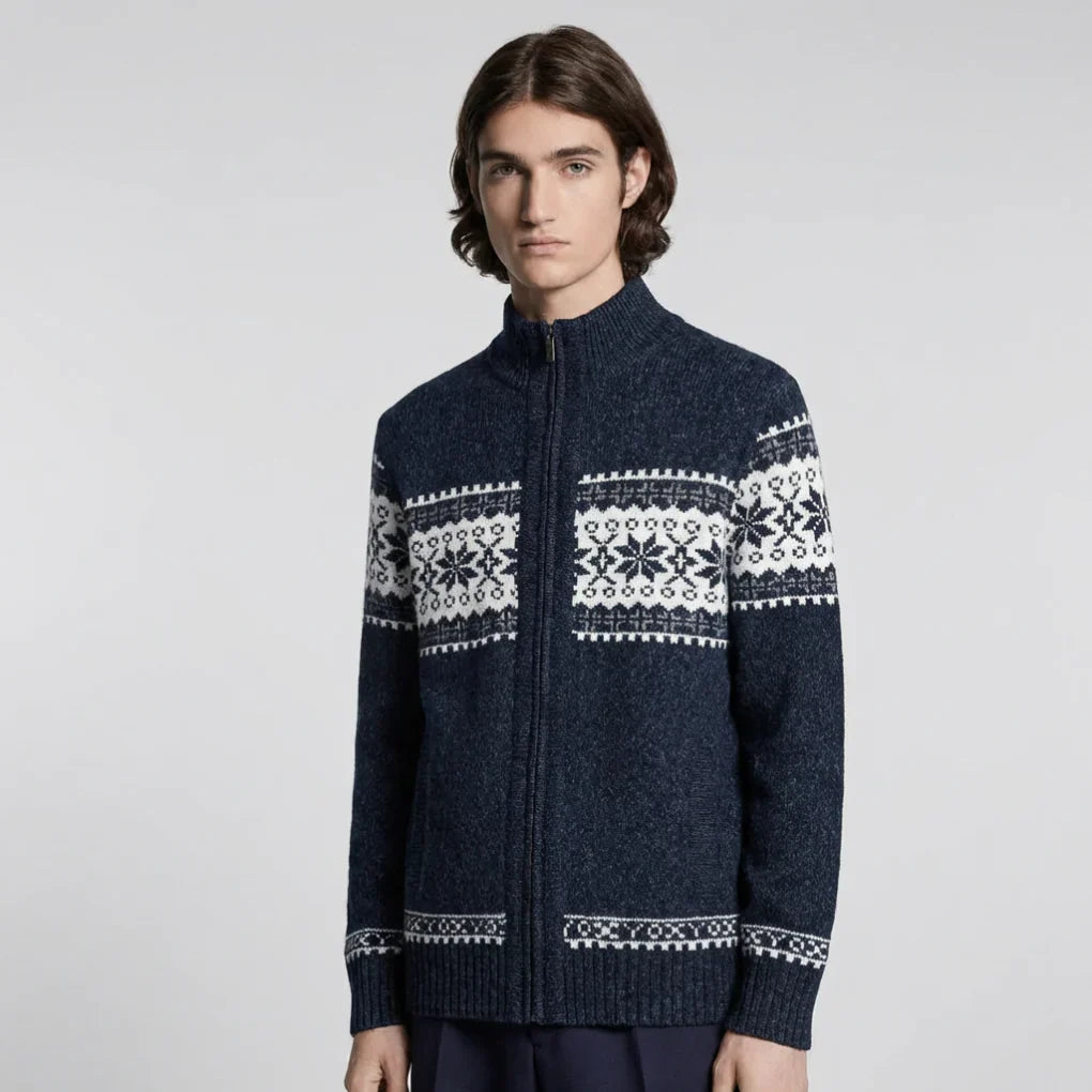 Mænds Strikket Vinter Cardigan
