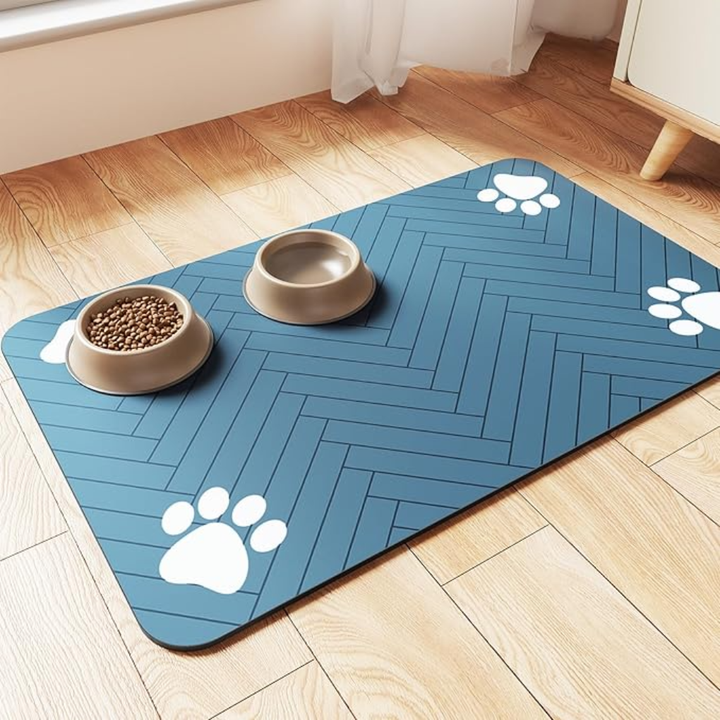 Pet Fodringsmat - Absorberende Pet Placemat til Mad og Vand Skål