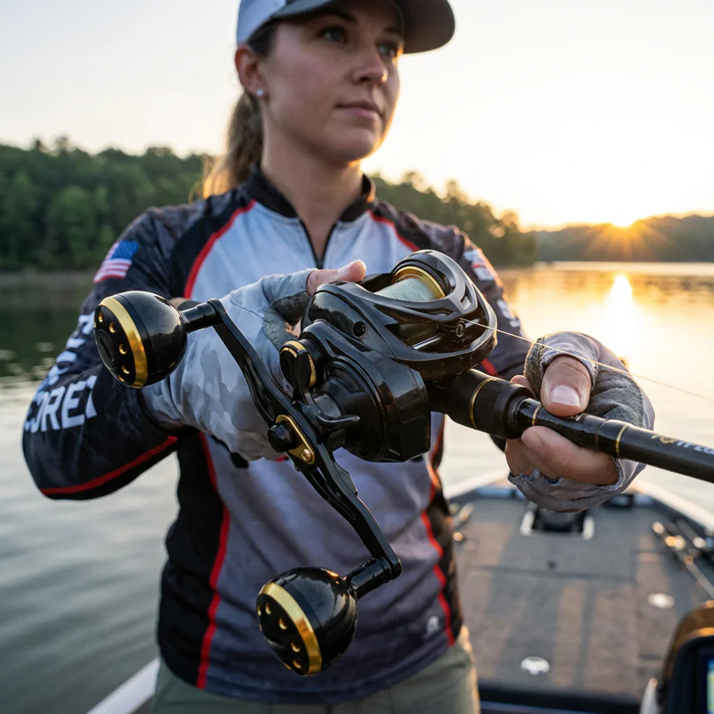 Lage-profil Baitcasting Rol