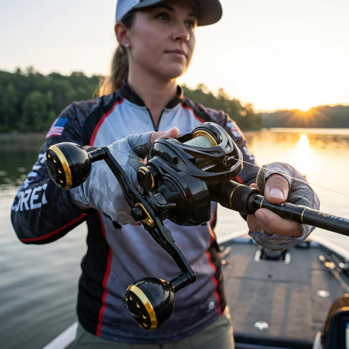 Lage-profil Baitcasting Rol