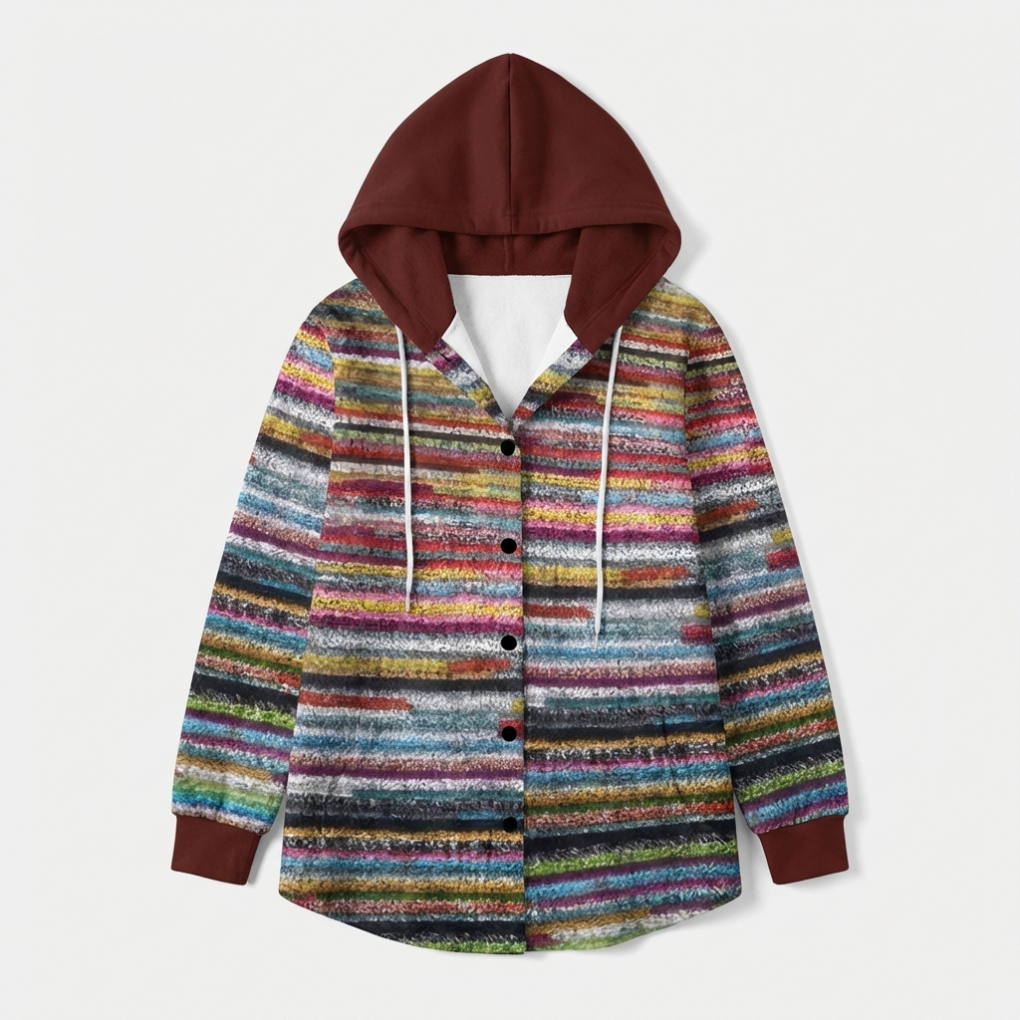 Kvinders Hooded Vinter Cardigan