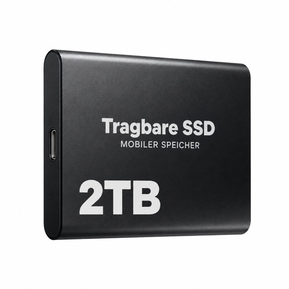 Ekstern SSD 2 TB med USB-C og 1050 MB/s