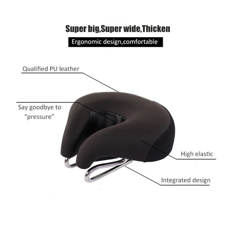 Cykelsadel | Nosefri, ergonomisk | Ekstra tyk skumpolstring | Ridora