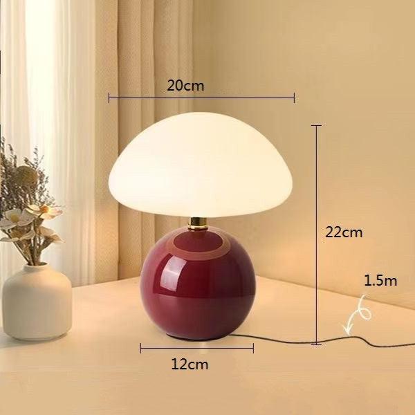 Retro svampe-sengelampe, Bauhaus-inspireret bordlampe