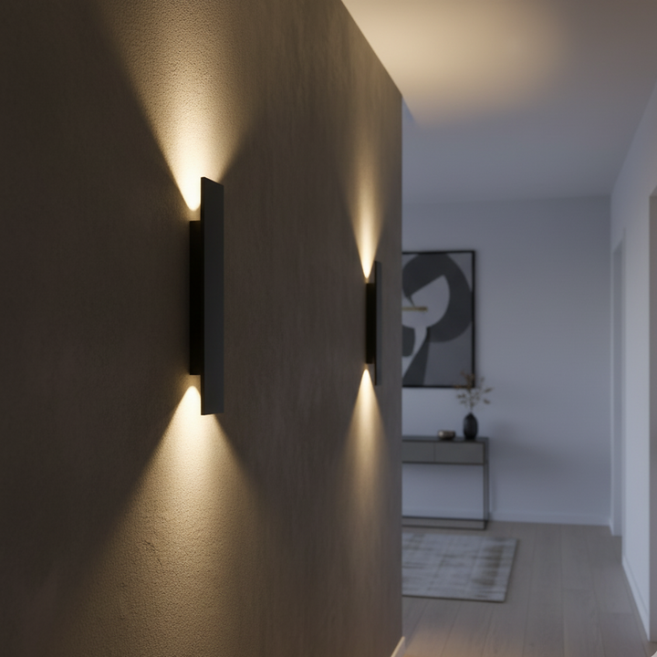IP65 vandtæt udendørs væglampe i aluminium – moderne LED-væglampe
