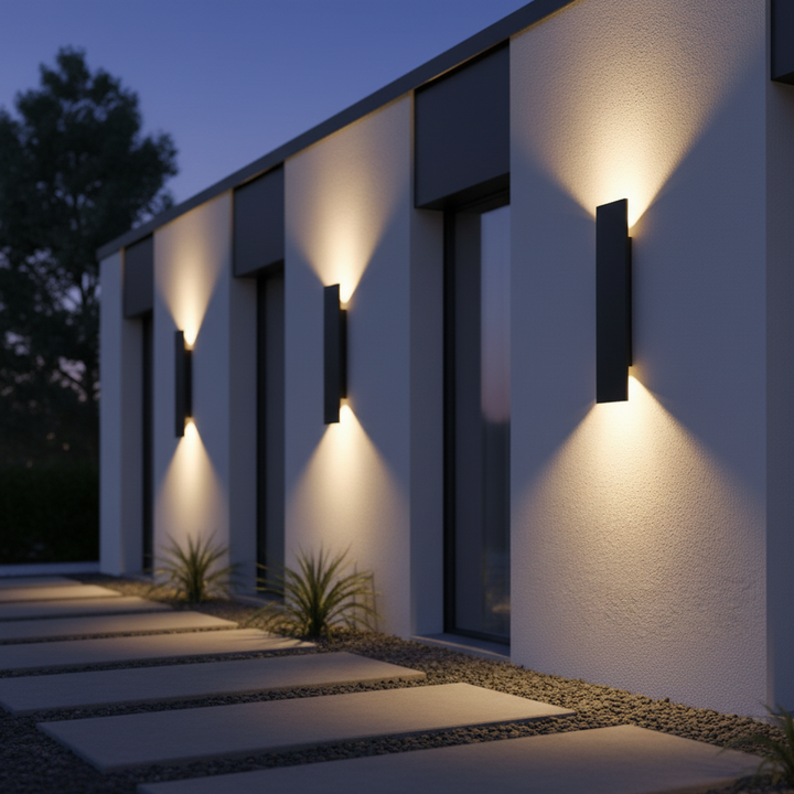 IP65 vandtæt udendørs væglampe i aluminium – moderne LED-væglampe