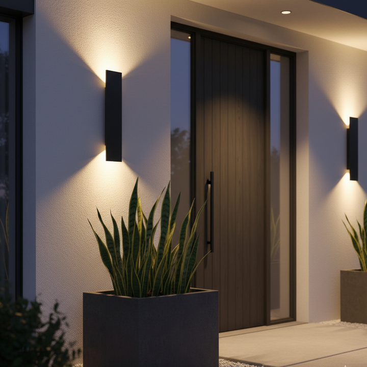 IP65 vandtæt udendørs væglampe i aluminium – moderne LED-væglampe