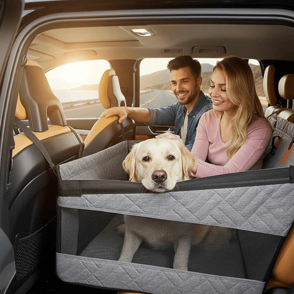RIDEGUARD PET SEAT – Vandtæt hundemåtte med memoryskum til bilen
